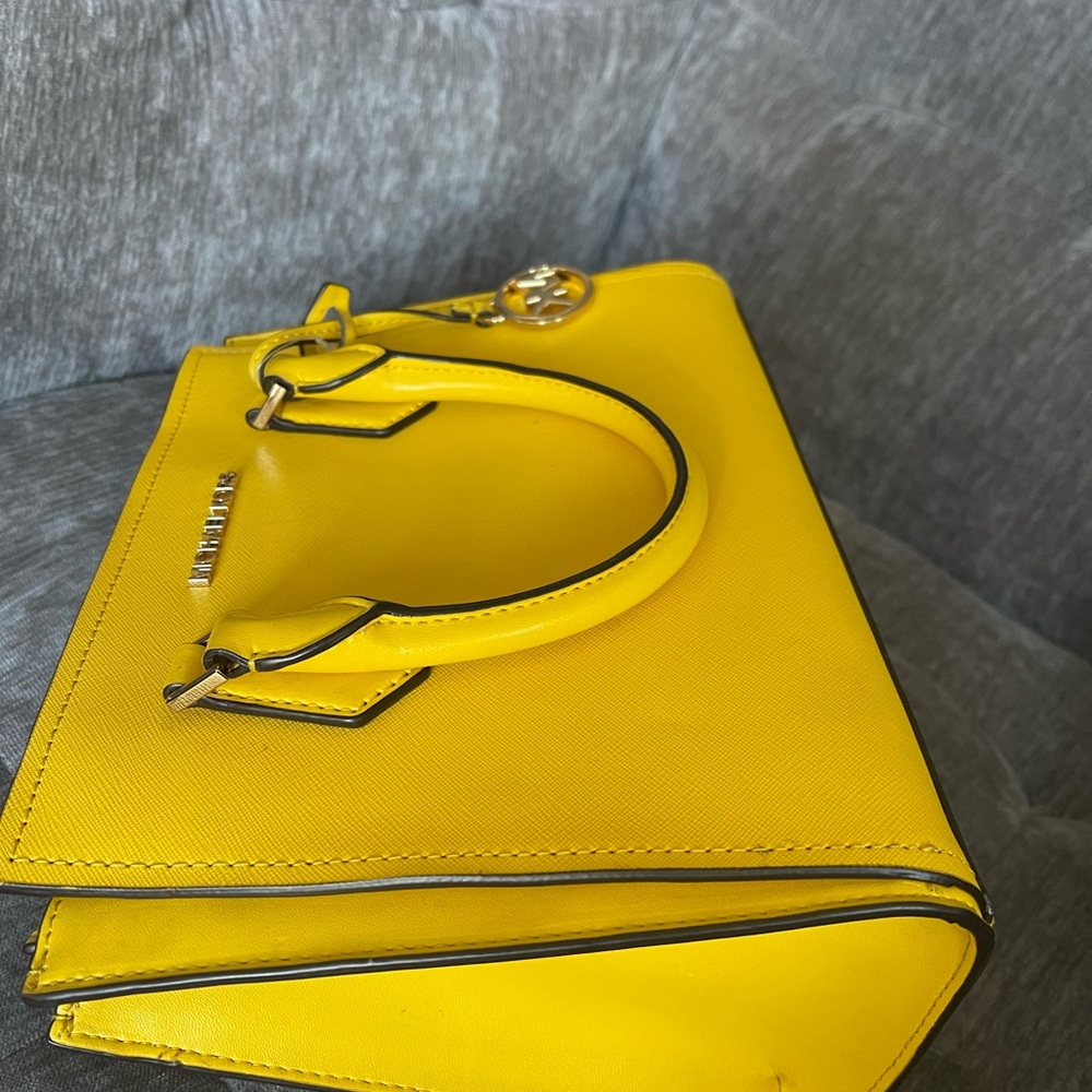 Michael Kors Bright Yellow Satchel with Gold Details - Picture 5 of 5